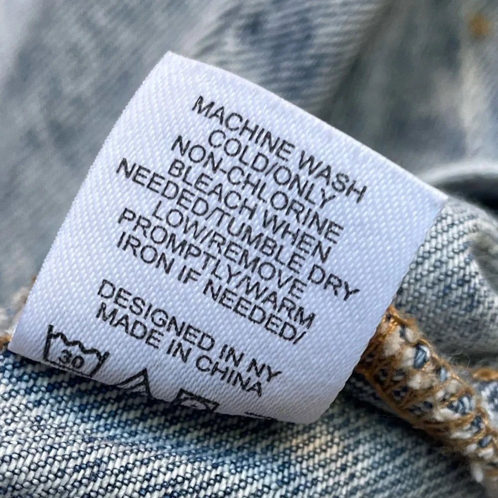 Katie J NYC Montauk Denim Jacket Acid Wash Blue Classic Layering SZ Tween XL